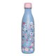 Kulacs duplafalú ARS UNA fém BPA-mentes 500 ml Pearl Blossom Blue