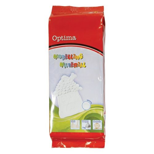 Gyurma OPTIMA modellező gyurma fehér 1 kg