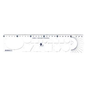 Sablon vonalzó OPTIMA átlátszó 30cm