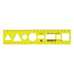 Sablon vonalzó OPTIMA fluor 20cm