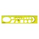 Sablon vonalzó OPTIMA fluor 30cm