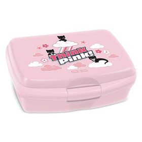 Uzsonnás doboz ARS UNA Think Pink műanyag 165x135x60 mm