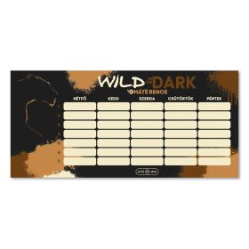 Órarend ARS UNA egylapos kétoldalas Wild On The Dark