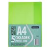 Füzetborító ASTRA PAP A/4 bújtatós pvc neon pasztell színek 5 db/csomag