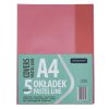 Füzetborító ASTRA PAP A/4 bújtatós pvc neon pasztell színek 5 db/csomag