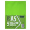 Füzetborító ASTRA PAP A/5 bújtatós pvc neon élénk színek 5 db/csomag