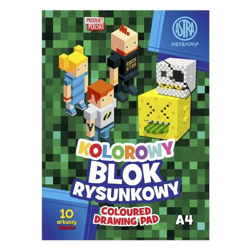 Másolópapír készlet ASTRA PAP 80 g A/4 10 íves színes szélű Pixel és Unicorn