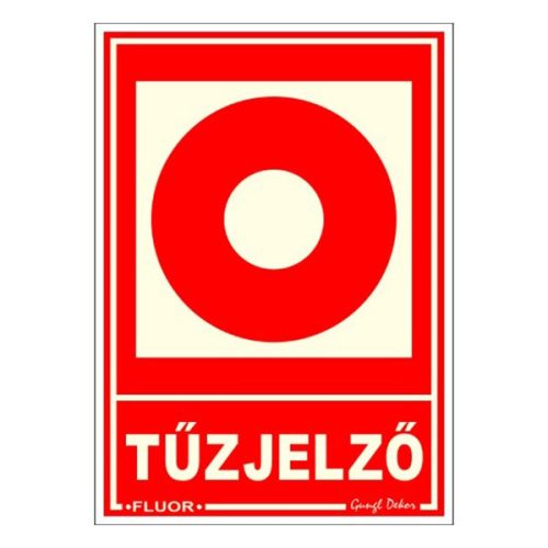 Piktogram Kézi tűzjelző (FLUOR.)