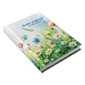   Tanítói zsebkönyv REALSYSTEM papírborító A/5 heti virágok 2026-2027