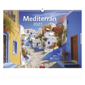 Falinaptár TOPTIMER T093 420x310mm fekvő Mediterrán 2027