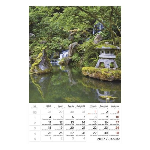 Falinaptár TOPTIMER T094 220x330mm álló Kertek 2027