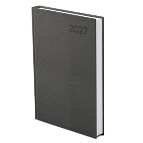 Határidőnapló A/5 napi fekete műbőr 2027