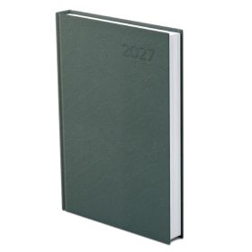 Határidőnapló A/5 napi zöld műbőr 2027