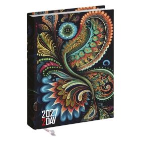   Zsebnaptár REALSYSTEM 2 Day B/6 kétnapos álló fehér lapos Akvarell 2027