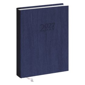   Zsebnaptár REALSYSTEM 2 Day B/6 kétnapos álló fehér lapos Kék 2027