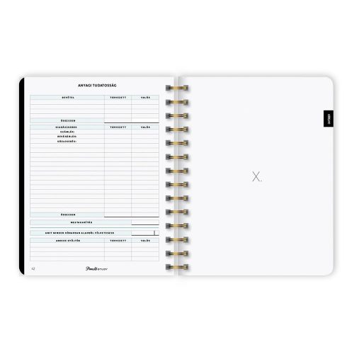 Hallgatói zsebkönyv PLANALL B/5 heti 160x200mm Presence 2026-2027