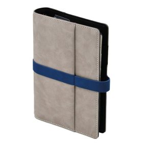   Gyűrűs kalendárium SATURNUS M225 chamois lapos szürke-kék műbőr 2027.