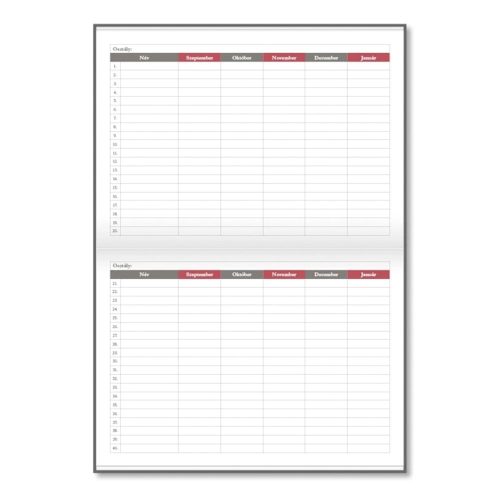 Tanári zsebkönyv PD CALENDAR papírborító A/5 Letters 2026-2027