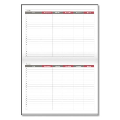 Tanári zsebkönyv PD CALENDAR papírborító A/5 Lilly 2026-2027