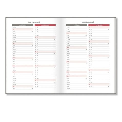 Tanítói zsebkönyv PD CALENDAR papírborító A/5 Birds 2026-2027