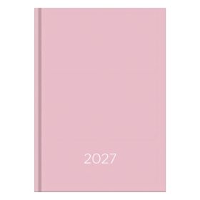   Határidőnapló VECTRALINE Monocolor rózsaszín B/6 heti fehér lapos 2027