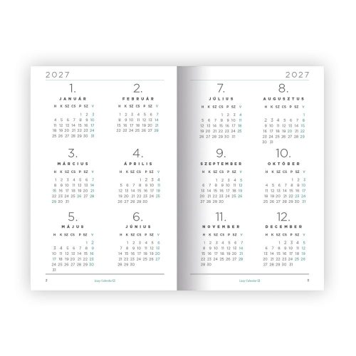 Határidőnapló LIZZYCALENDAR A/6 heti tűzött Amazeballs 2027