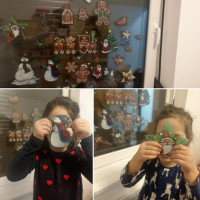 Karácsonyi Ablakfólia, matrica