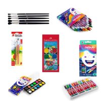 Vízfesték, Tempera, Ecset, Zsírkréta